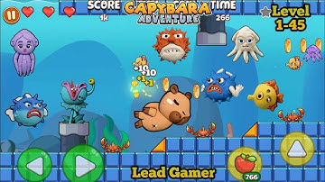 Capybara adventure Run Game | Level 1-45 | #games #gaming #leadgamer