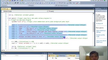 Video Modul 2_4 Belajar Variabel Pada Bahasa C++