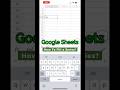 How to AutoFill a Series in Google Sheets IPhone?
