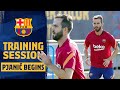 🎥 MIRALEM PJANIĆ'S first training session as a BARÇA PLAYER! 💙❤️