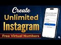 Unlimited Instagram Account Create | Instagram Unlimited Account Create | Free Virtual Number OTP