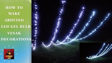 How To Make LED Gel Bulb String Vesak Decorations Part 2 | Home Very Simple and Easy Way.