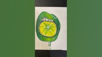Drawing lime lips tutorial by @Artcoaster.