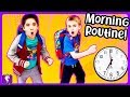 MORNING ROUTINE! SCHOOL Day with HobbyPig vs HobbyFrog by HobbyKidsTV