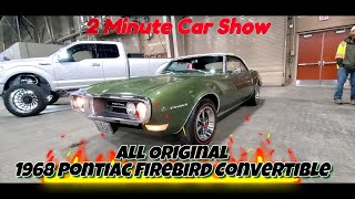 All Original 1968 Pontiac Firebird Convertible at the 2023 Motorama #firebird  #pontiacfirebird