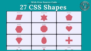 CSS Shapes Design using HTML and CSS only | HTML & CSS Project