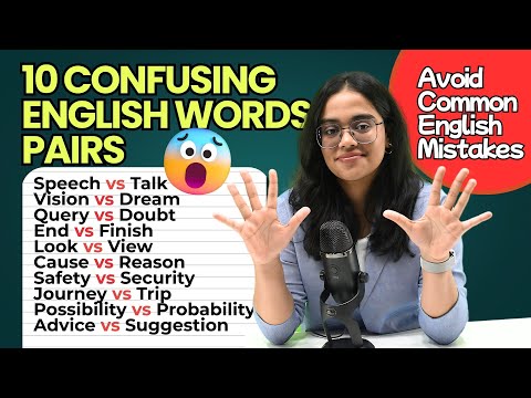 10 English Word Pairs Advanced English Speakers Get Wrong | Avoid Common English Mistakes | Ananya