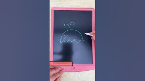 How to use NEWYES LCD writing tablet to draw a whale🐳