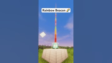 Rainbow Beacon Tutorial in Minecraft #shorts