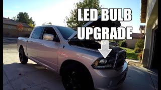 Dodge RAM - LED Low Beam - Projector Headlight Bulb - UPGRADE Dodge Ram Light Bulbs