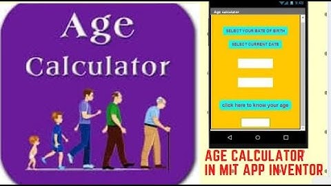age calculator in MIT app inventor