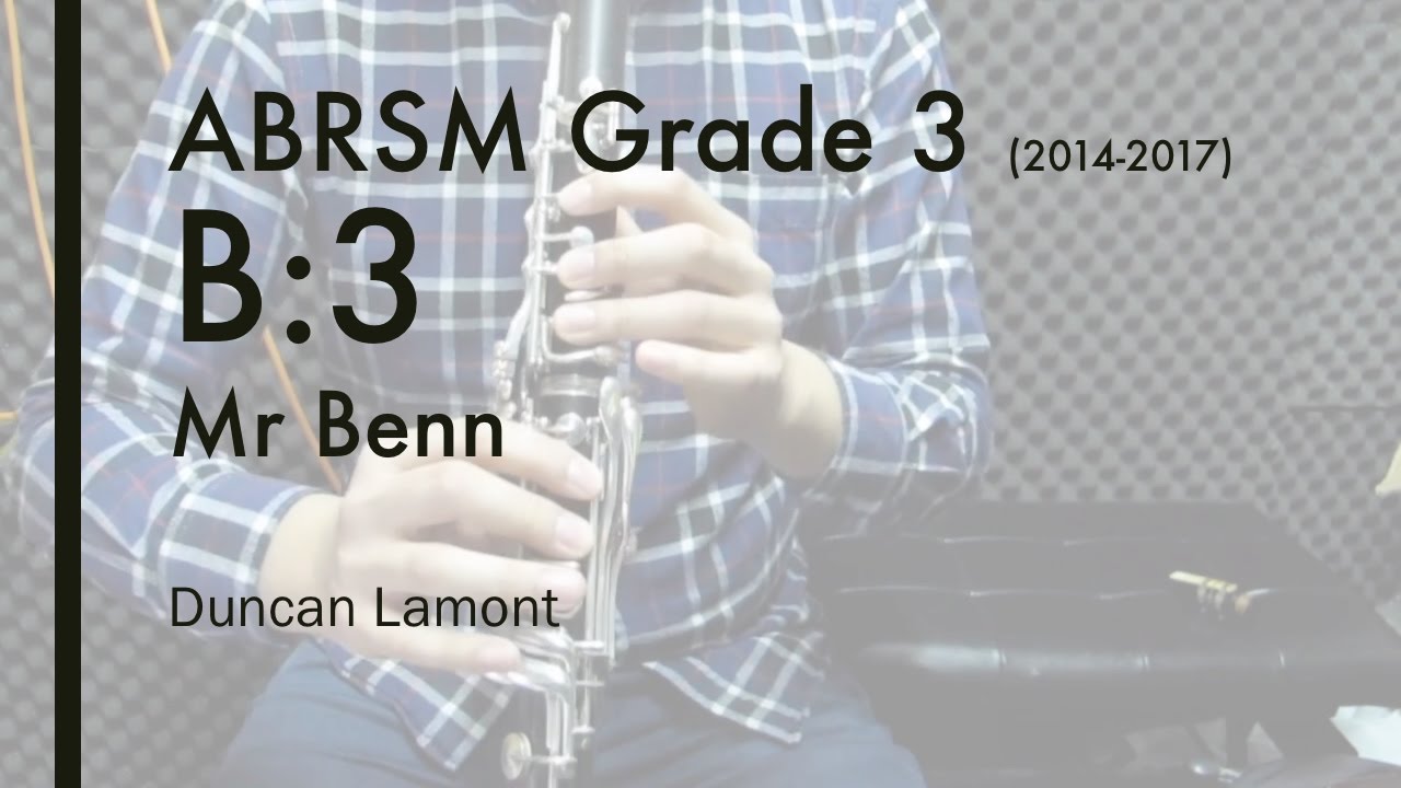 ABRSM Grade 3 B3 Mr Benn Mate YouTube