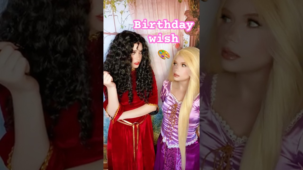 I know what I want for my birthday | Rapunzel & Gothel @witchera_ #cosplay | Tangled #disney