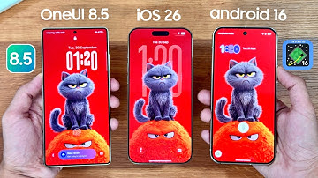 Samsung OneUI 8.5 vs iOS 26 vs Google Android 16 - COMPARISON