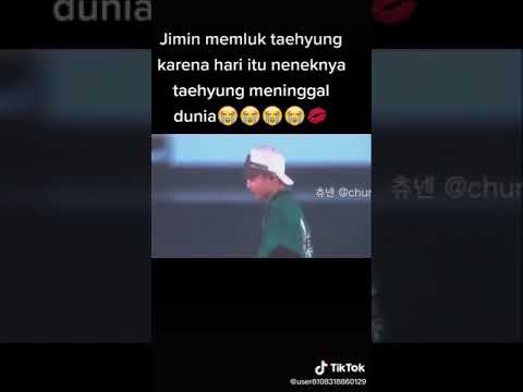 Terharu ketika nenek taehyung meningal jimin memeluk taehyung agar rasa sedihnya hilang secepatnya