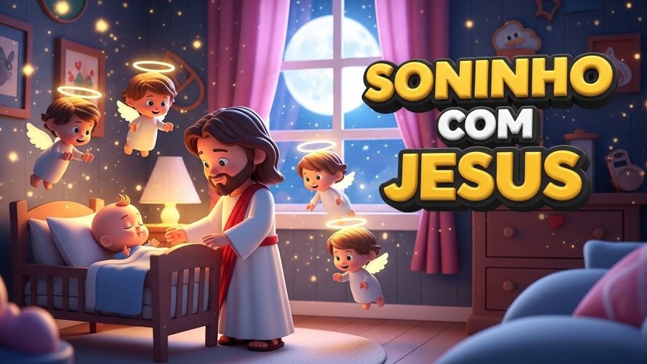 Soninho Com Jesus | 25 Minutos de Música de Ninar para Crianças | Soninho Abençoado