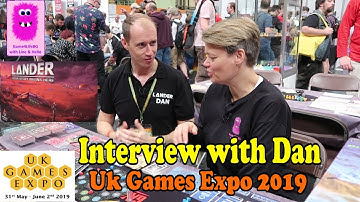 Lander, Interview with the designer Dan UK Games Expo 2019 - #boardgame #ukge2019
