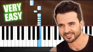 Despacito - Piano Tutorial but it's TOO EASY (almost everybody can play it) chords