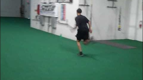 1-Leg Lateral Crossover Lean Fall and Run