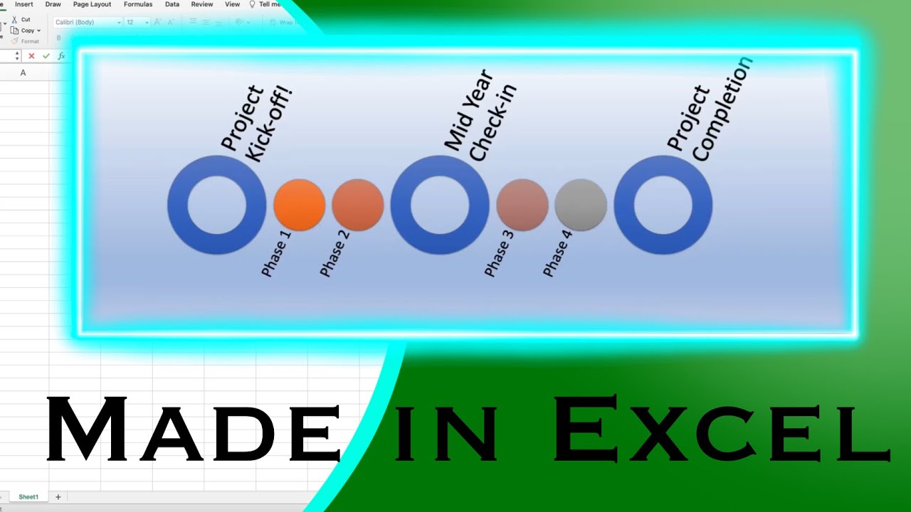 Create A Timeline In Excel YouTube Create A Timeline In Excel YouTube