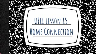 UFLI Foundations Lesson 15 Home Connection