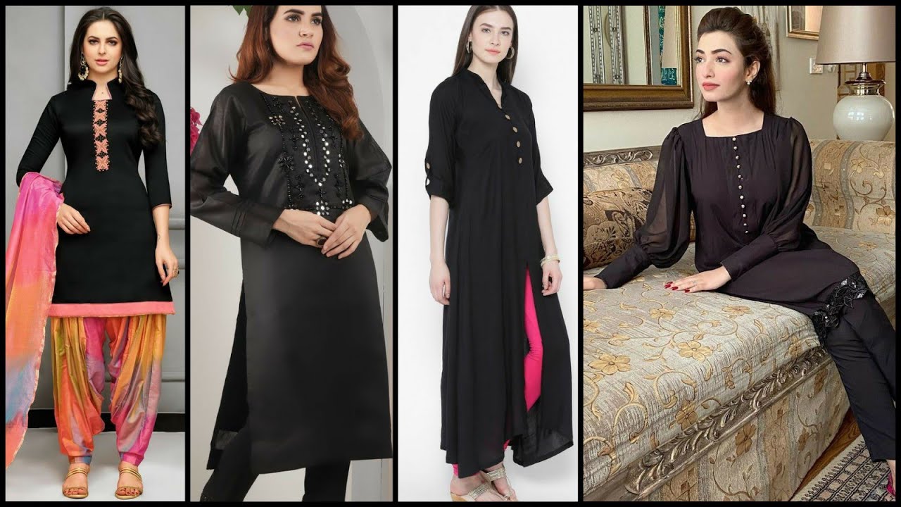 From simple to trendy: 10 Gorgeous Black Kurtis for Women - To Near Me