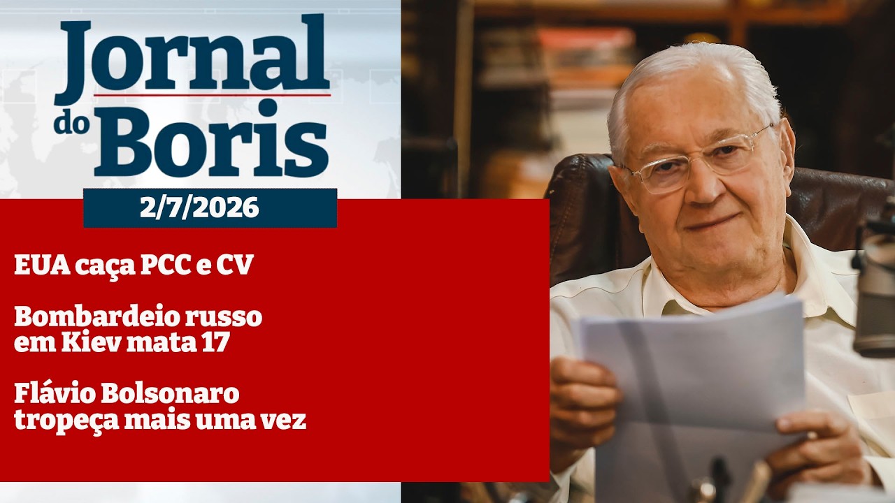02/07/2026 📰🌐 Notícias do dia com BORIS CASOY via Web Site no YouTube sempre!