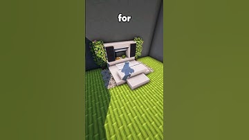 Minecraft Modern Bed 🛏️ Build Tutorial #shorts