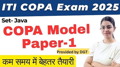 ITI COPA Java Model Paper -1 | Java set important questions.