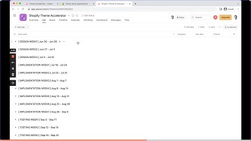 How to Plan a Shopify Theme Project in Asana