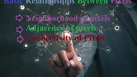 Relationship between pixels Neighborhood and Adjacency of Pixels