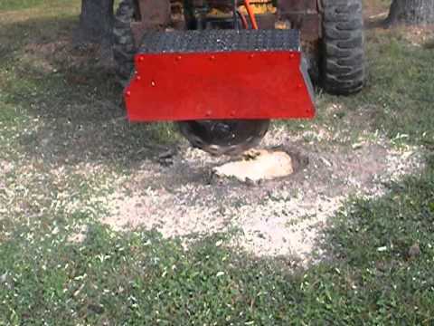 Home Made Stump Grinder Part 2 - YouTube