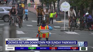 Crowds return to downtown Portland for first Portland Sunday Parkways since 2019