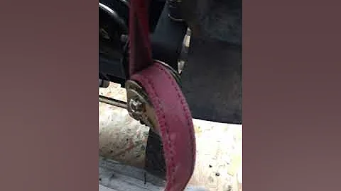 Easy lawn edger belt change