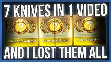 7 KNIVES IN 1 VIDEO AND I LOST THEM ALL