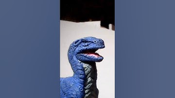 T-Rex Vs  Woolly Mammoth Stop Motion Test   #dinosaurs #stopmotion #claymation #animation #shorts