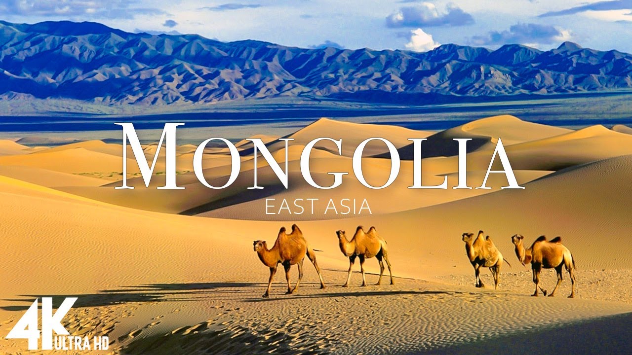 FLYING OVER MONGOLIA (4K UHD) - Relaxing Music Along With Beautiful Nature Videos - 4K UHD TV