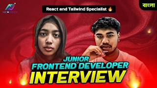 Junior Frontend Developer Interview | React &amp; Tailwind CSS Specialist | Jannatul Ferdouse Chaitey