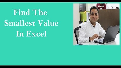 MS Excel :  Min Formula to Find Smallest Value