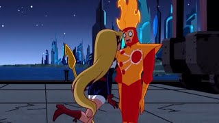 Stargirl kisses Firestorm