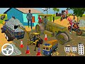 Drive ROAD ROLLER And yellow JCB Unloading Stone From Dumper Truck in Game 💥 Part 193 #gamingvideos