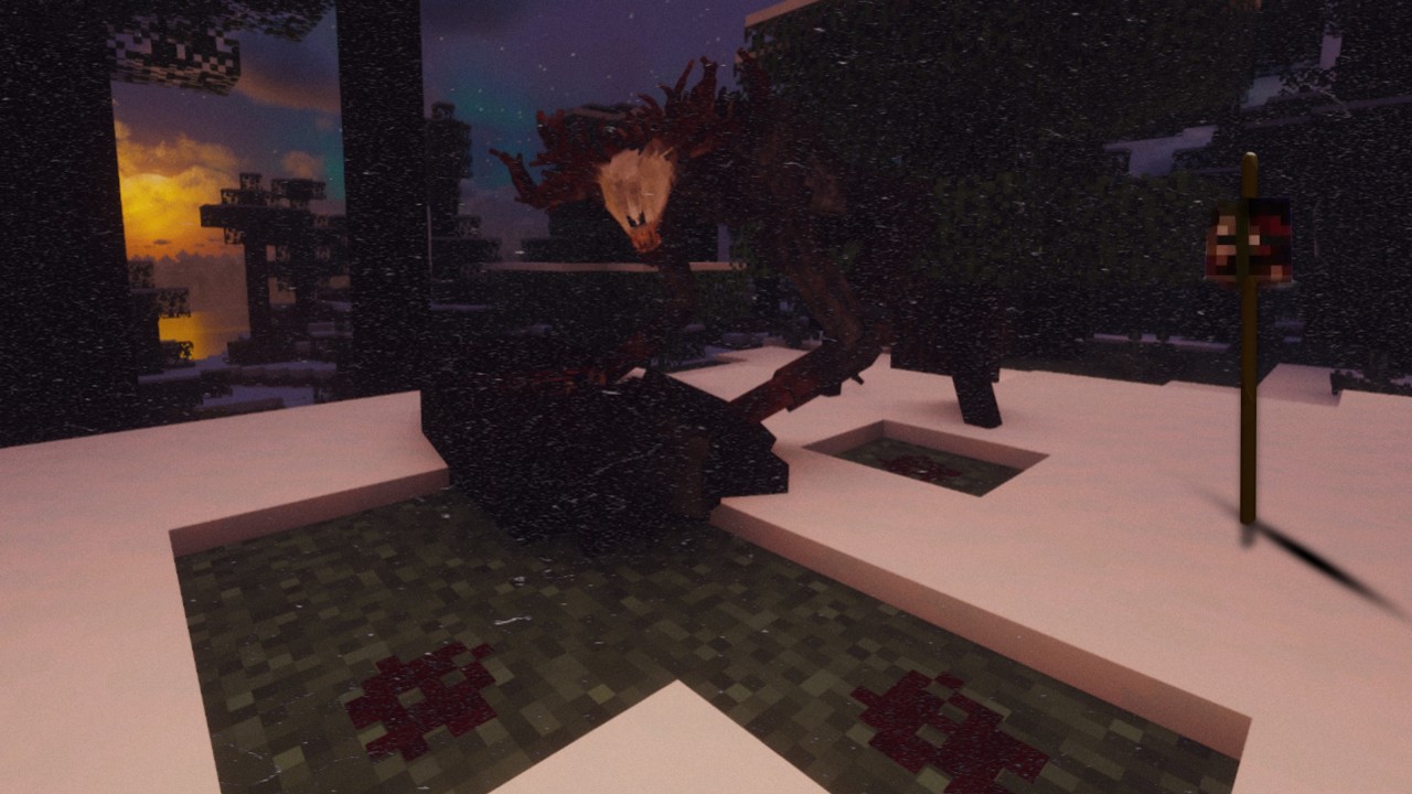 THE NEW WENDIGO MOD IS HORRYIFING/ HORROR MINECRAFT GAMEPLAY/NO COMMENTARY