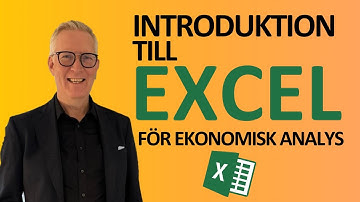 Lär dig grunderna i Excel för ekonomisk analys