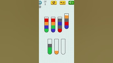 Colour Sort Puzzle All Levels Gameplay Walkthrough Android / iOS #shorts