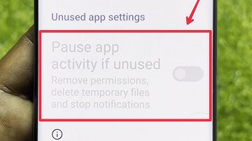 Remove permissions delete temporary files and stop notifications in Pause app activity if unused