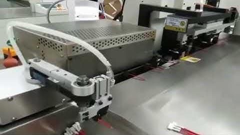 Fully automatic Heat shrink tube marking and inserting crimping machine