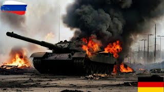 ช่วงเวลาที่เลวร้าย! การกระทำอันบ้าคลั่งของรถถังเสือดาวเยอรมัน ทำลายรถถัง T-90SM ของรัสเซีย! ระหว่างท