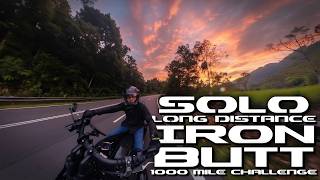 Solo Iron Butt 1000 mile Challenge / Harley Davidson Fat Bob #VLOG