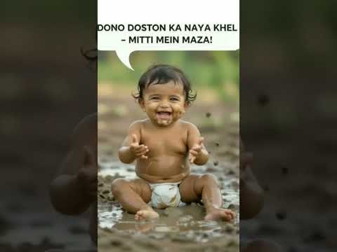 bacche kichad mein gir Gaye😥 #babyshort#aibaby #ai#cutebaby#shortfeed#youtubeshorts