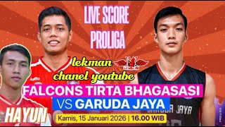 LIVE SCORE:FALCON  Tirta Bagasasi vs Garuda jaya #proliga   @PBVSIOFFICIAL